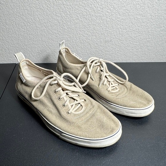 Columbia Other - Columbia PFG Bahama Vent Mens 10.5 Tan Canvas‎ Boat Shoes Sneakers Low Top Khaki